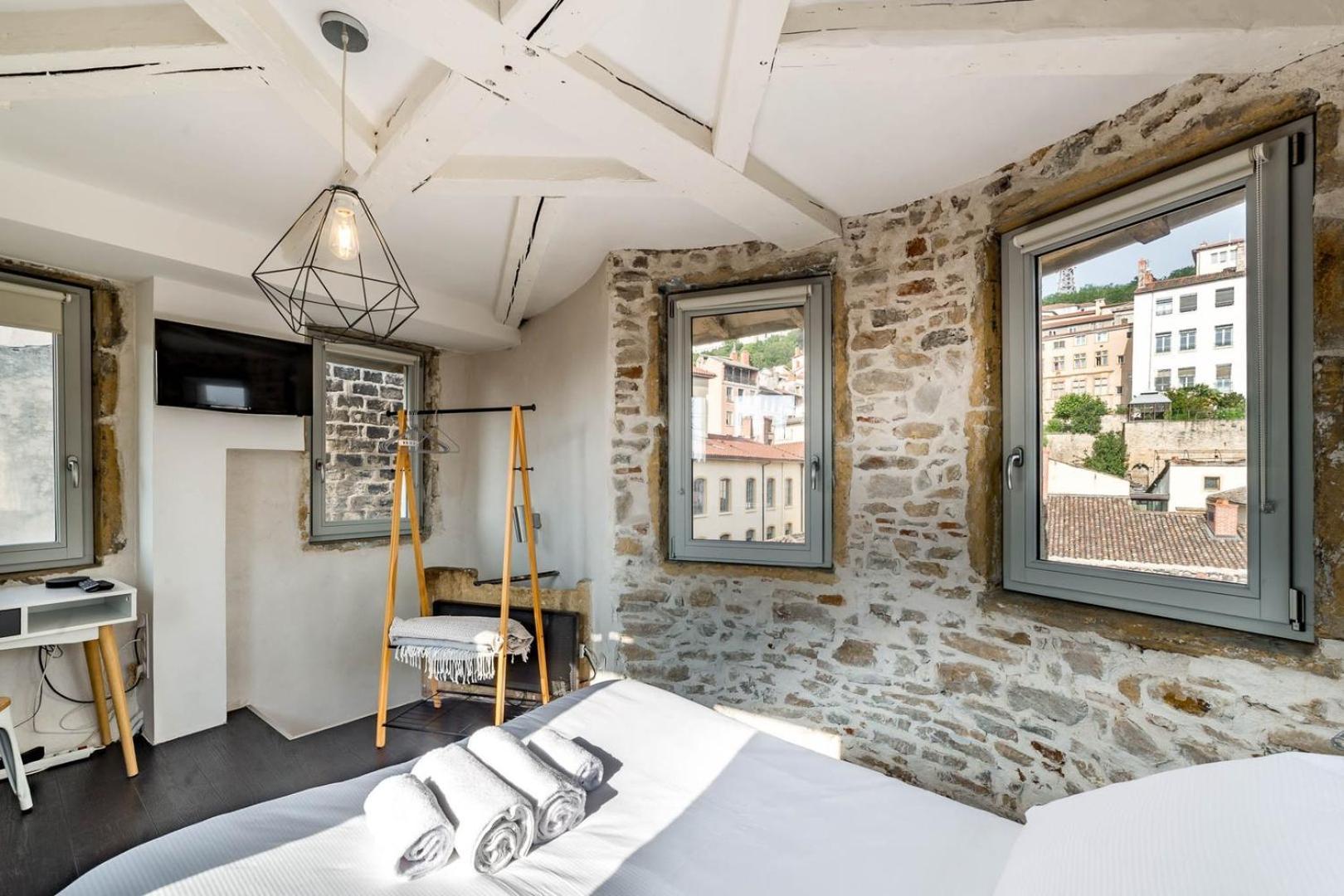 Sky'Room - Jacuzzi & Vue - Vieux Lyon Lião Exterior foto