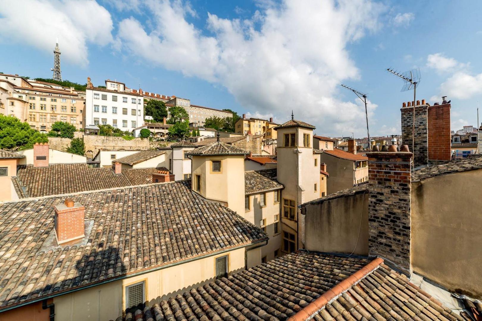 Sky'Room - Jacuzzi & Vue - Vieux Lyon Lião Exterior foto